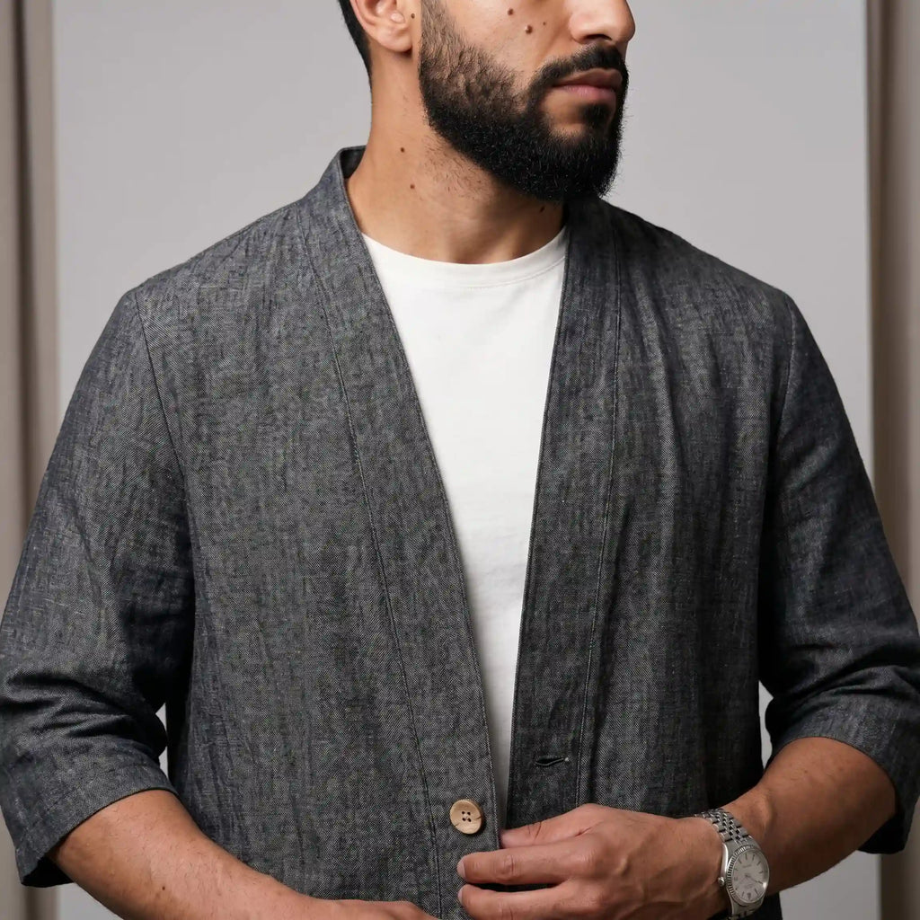 Ensemble lin Cardigan