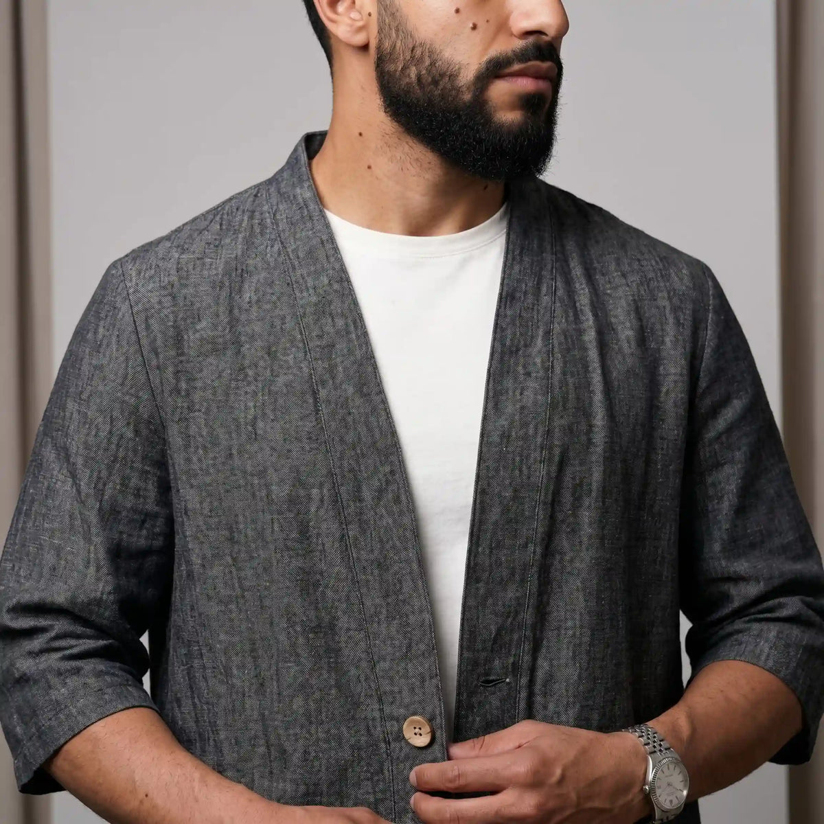 Ensemble lin Cardigan